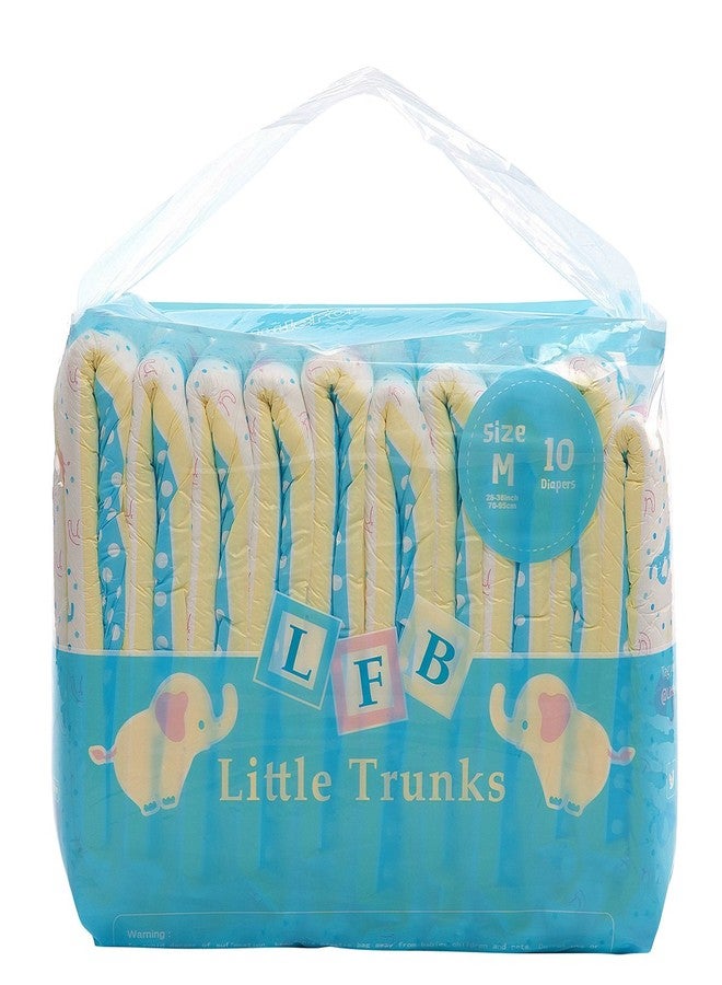Littleforbig Adult Printed Diaper 10 Pieces - Little Trunks (Medium 28"-38") - Image 1
